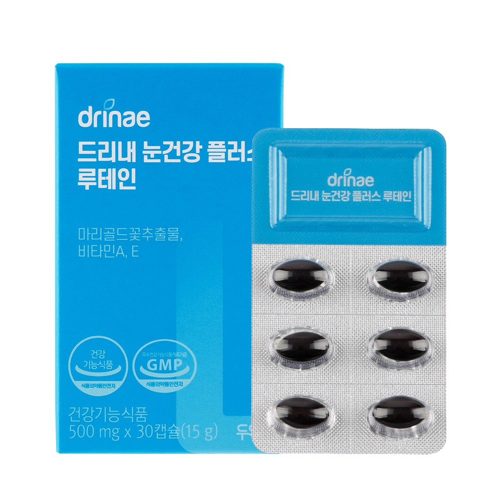 드리내 눈건강 플러스 루테인 비타민A E 시력개선 500mgX30캡슐